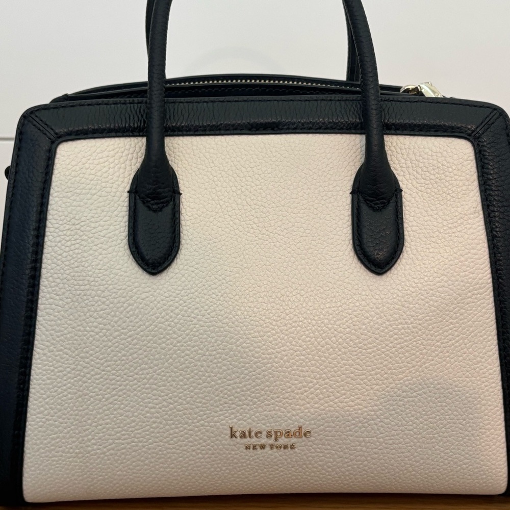 Kate Spade Black and Cream Satchel